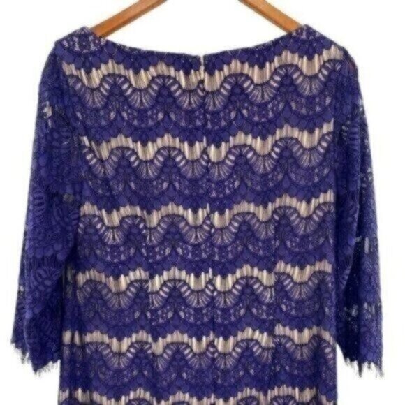 Jessica Howard Women's Lace Illusion Sheath Dress - Picture 12 of 15